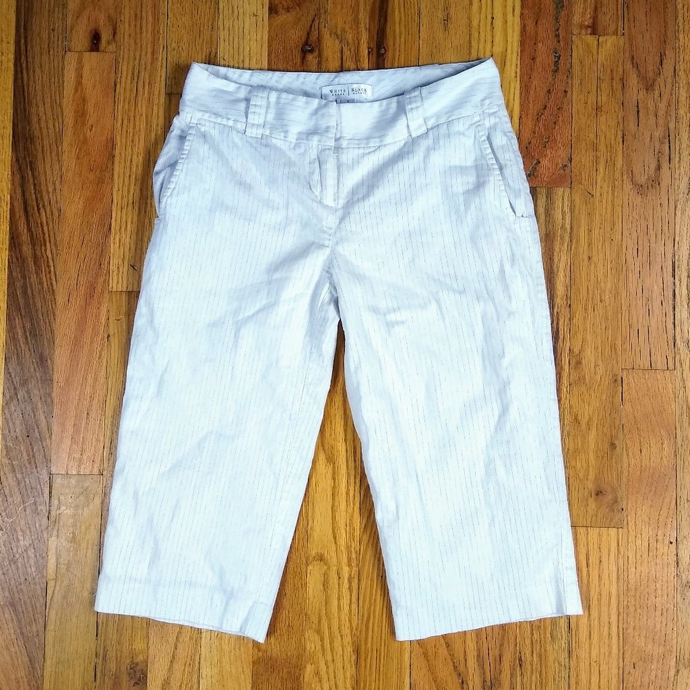 WHBM pinstripe capri pants